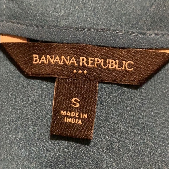 BANANA REPUBLIC Split Neck Top in Legion Blue - Picture 5 of 6